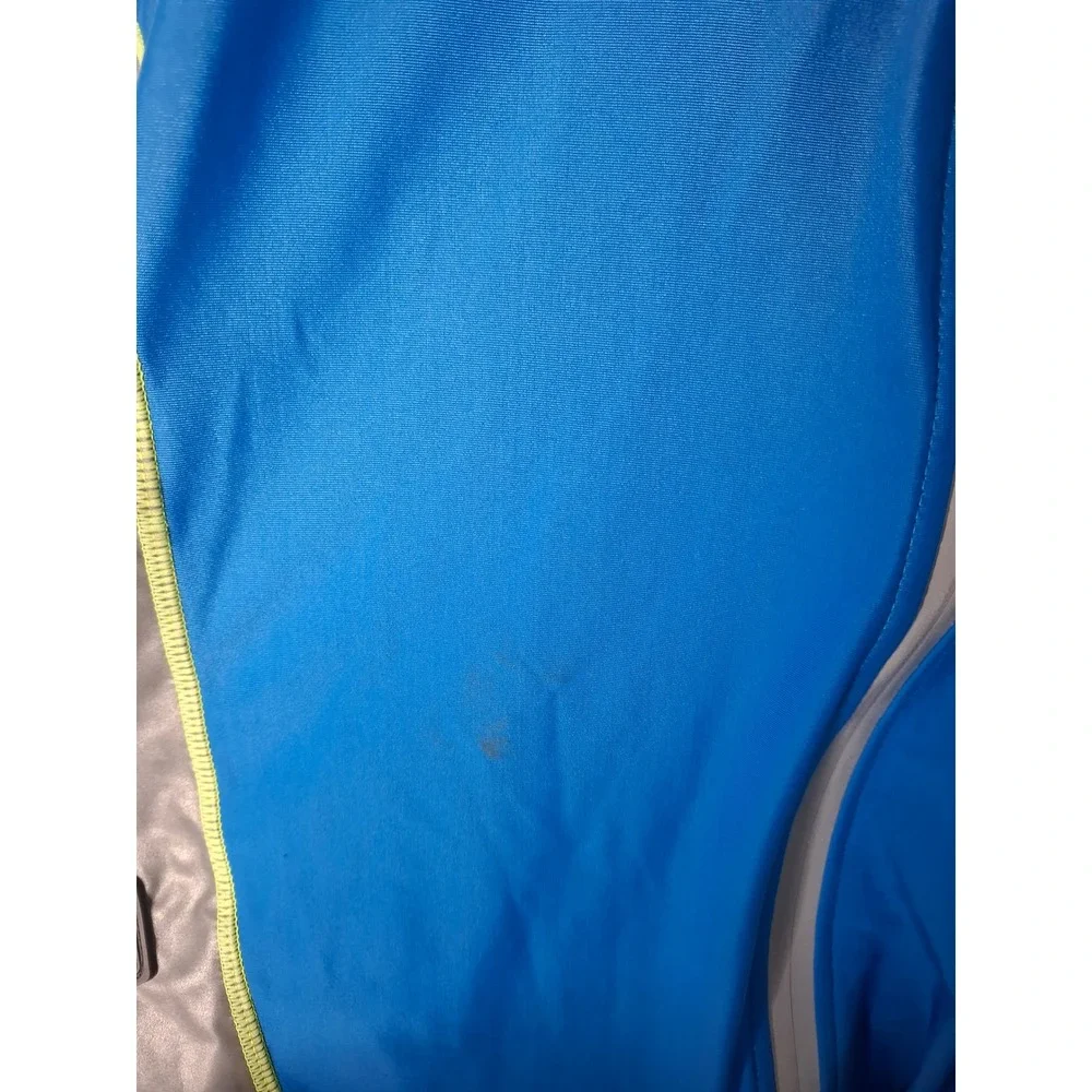 Arcadia Trail Dog Zip-Up Rashguard Blue Neon Yellow Reflective XXL 40in Girth